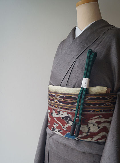 商談でO0240未使用 逸品 幻の貝紫 青山みとも扱い 正絹 松葉