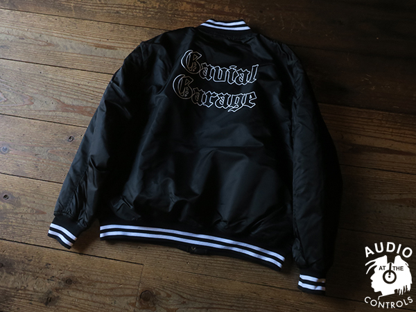 gavial stadium jacket \"old english\" ブラック gavial stadium jacket 