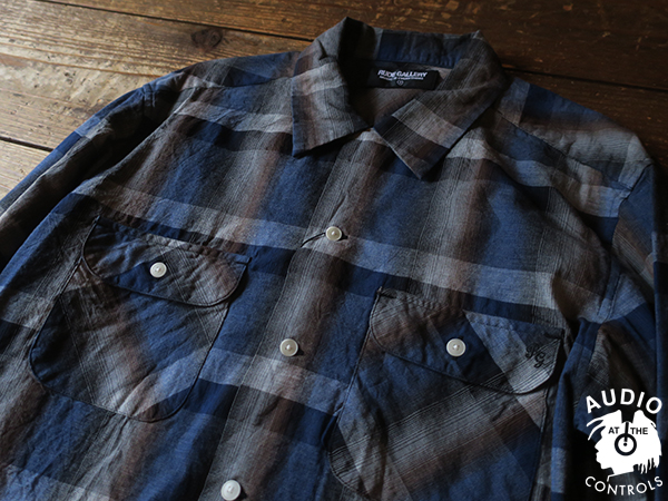 RUDE GALLERY ルード ギャラリー コンチョ プルオーバー シャツ OMBRE CHECK OPEN COLLAR SHIRT | AUDIO BLOG