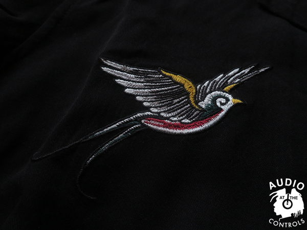 732 音楽モチーフ刺繍×配色袖 リネン100 RUDE GALLERY 2 732 音楽モチーフ刺繍×配色袖 リネン100 RUDE GALLERY 2 - メルカリ