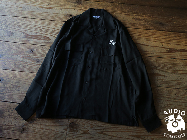 RUDE GALLERY 黒 長袖シャツ CAT OPEN COLLAR LS SHIRT | AUDIO BLOG