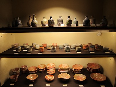 【１１月３日まで】山田和 青織部ぐい呑　銀座黒田陶苑個展作品　共箱 共布 栞 11月3日まで】山田和 青織部ぐい呑 銀座黒田陶苑個展作品