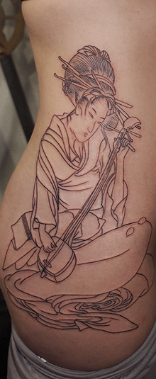 美人画 腰横 開始 | YK-TATTOO BLOG 