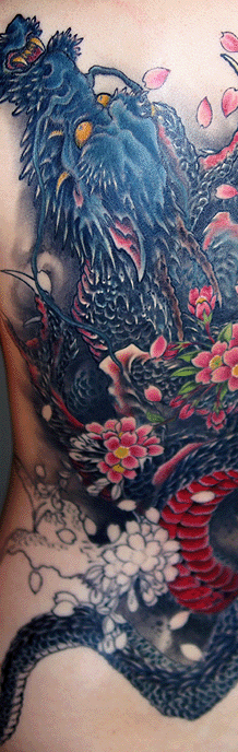 龍と桜 背中 制作中 | YK-TATTOO BLOG 龍と桜 背中 制作中 | YK-TATTOO BLOG