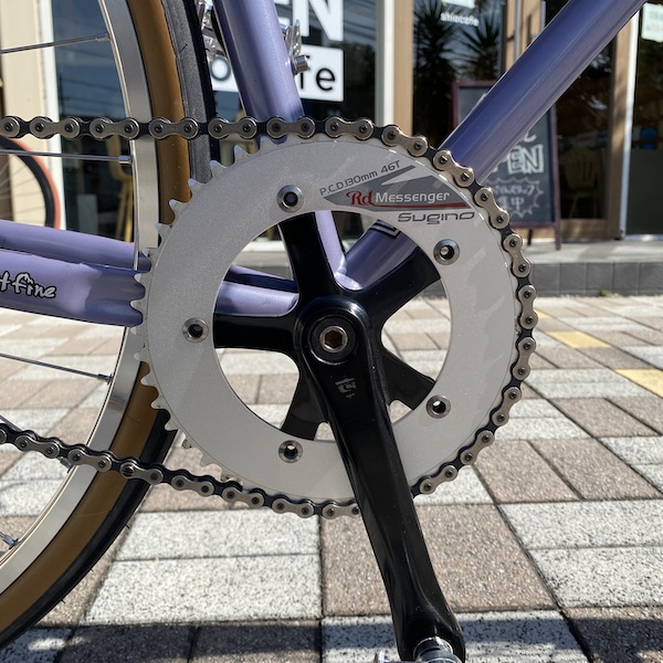 即決 希少 旧ロゴ 75 スギノ 165mm ピスト njs クランク144 即決 希少 旧ロゴ 75 スギノ 165mm ピスト njs クランク144