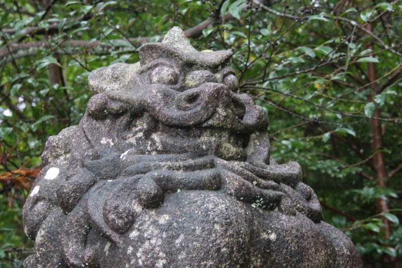 若狭彦神社にて マッチョな狛犬 | オオヌマズの玉手箱