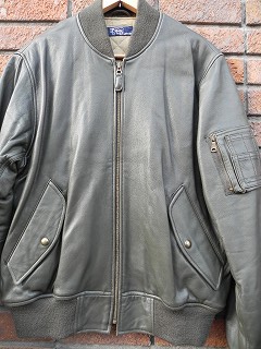 Polo by Ralph Lauren LEATHER MA-1 L | panagorias 古着屋 Polo by Ralph Lauren LEATHER MA-1 L | panagorias 古着屋