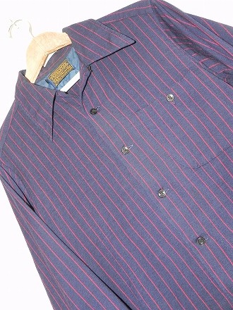 60s SIR PENDLETON STRIPE WOOL SHIRT M | panagorias 古着屋 60s SIR PENDLETON STRIPE WOOL SHIRT M | panagorias 古着屋