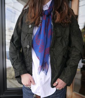 ジャケット・アウター Rebuild by Needles BDU SHAWL COLLAR JKT Shawl Collar Jacket - Olive Cotton Ripstop | Nepenthes New York