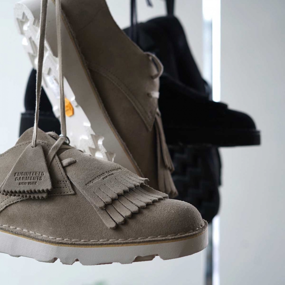 ENGINEERED GARMENTS × Clarks Originals 初のコラボレーション ENGINEERED GARMENTS × Clarks Originals 初のコラボレーション