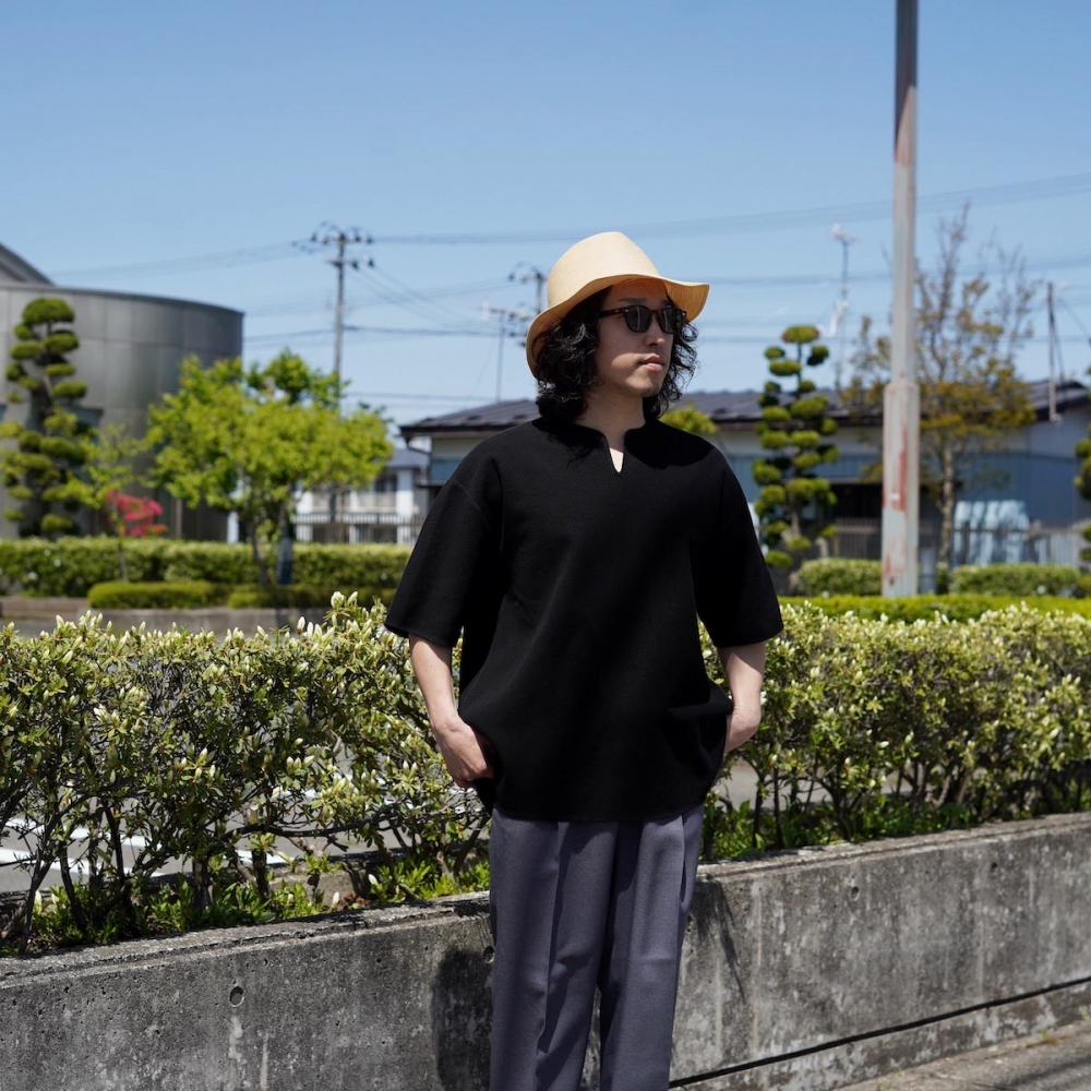 【blurhms / ブラームス】キーネック サーマルTシャツ blurhmsROOTSTOCK (ブラームス ルーツストック) Rough&Smooth