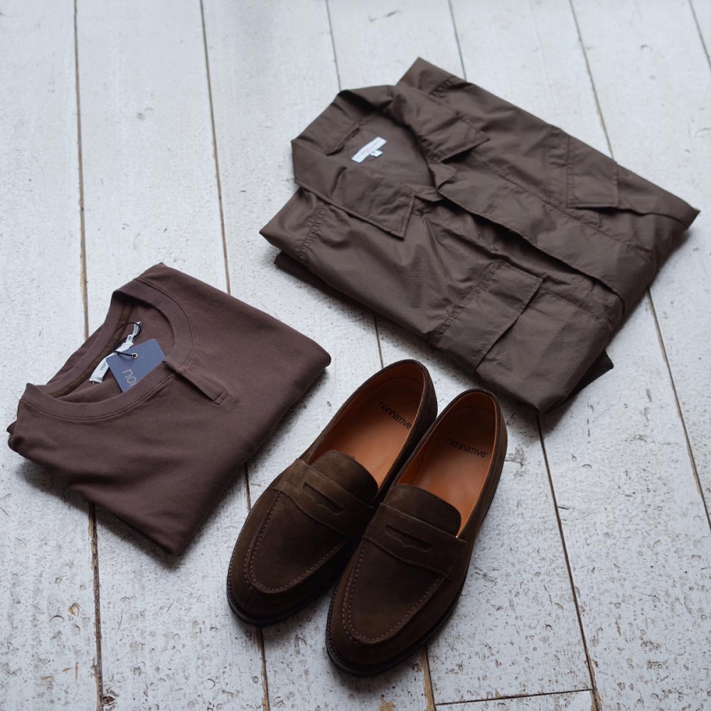 nonnative スエード ローファー ブラウン 8