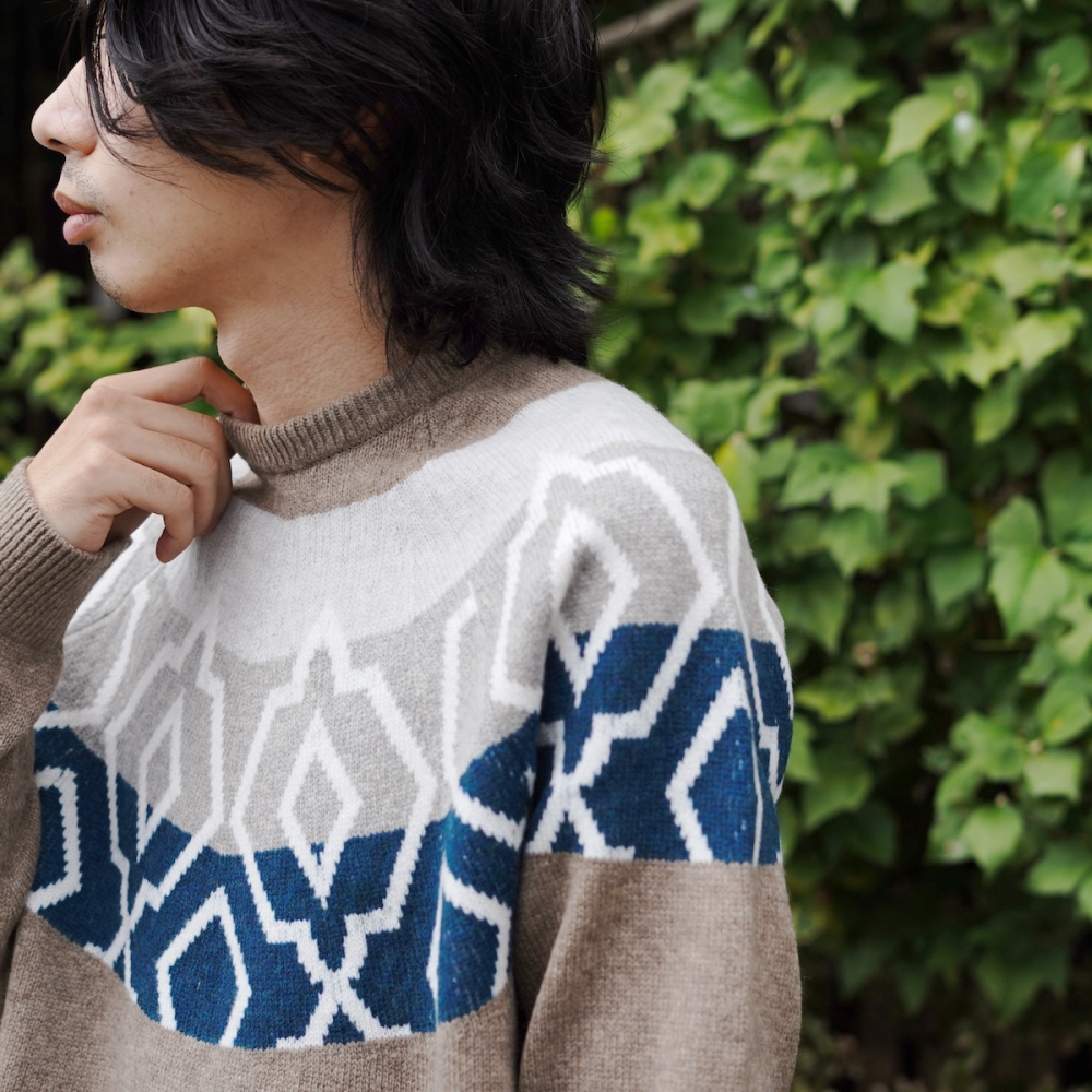 ノルディックニットもこんなテイストで。uniform experiment ノルディックニットもこんなテイストで。uniform experiment