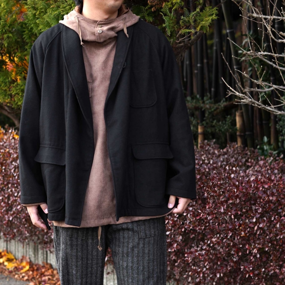 エンジニアドガーメンツ スモッグ ムードのある1着。 Engineered Garments Smoking Jacket | 1989