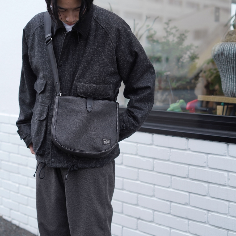 極美品✨PORTER オールレザー CISCO SHOULDER BAG シスコ ポーター シスコ ショルダーバッグ(L) 小さめ メンズ 革 斜め