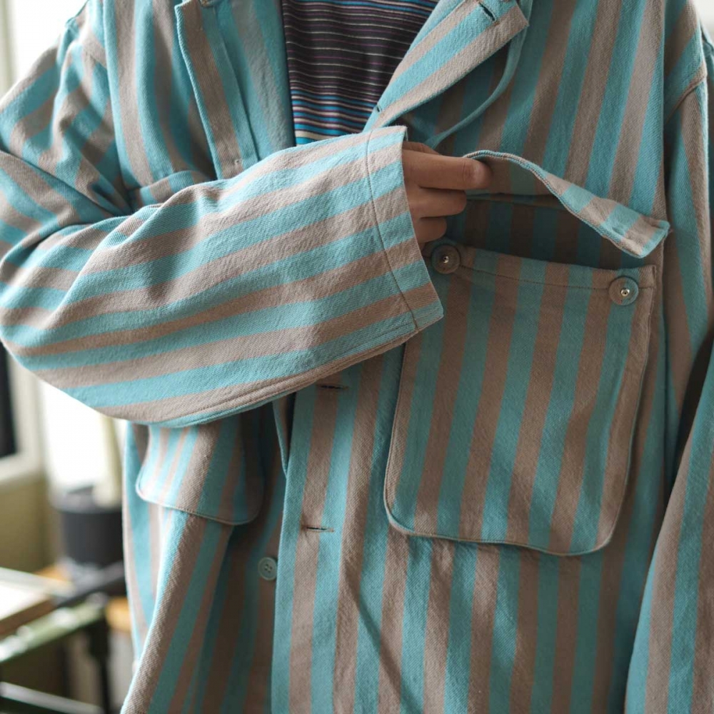 UNUSED アンユーズド 25SS STRIPE FOOD SHIRT 3 BEAMS（ビームス）UNUSED / Stripe food shirt（ブルゾン