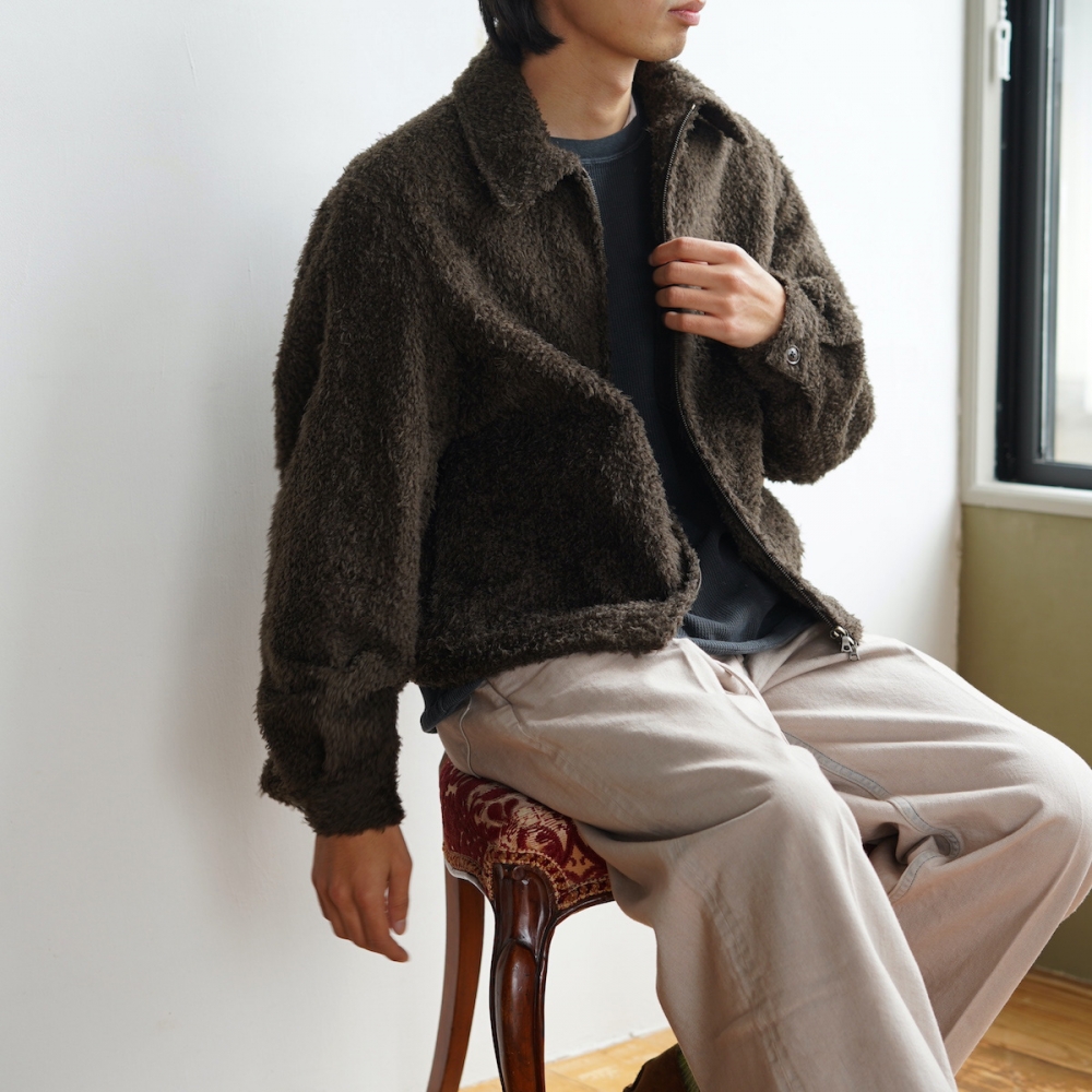 45rpm 美品 ウール縮絨ジャケット 2 ブラウン スタイリングを引き締めてくれる1着。 / blurhms | 1989 Men's Blog