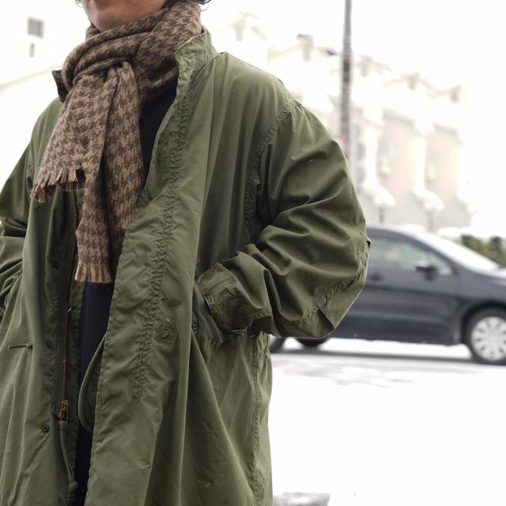 希少70s vintage USARMY M65FISH TAIL PARKA Fishtail Parka US M65 Vintage Army Style Jacket Padded Hooded