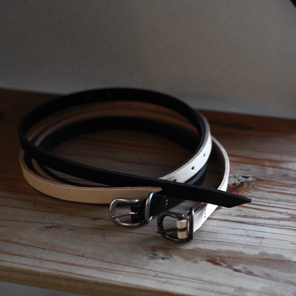 Hender Scheme ブラックレザーベルト Hender Scheme ブラックレザーベルト Hender Scheme 黒 レザー ベルト