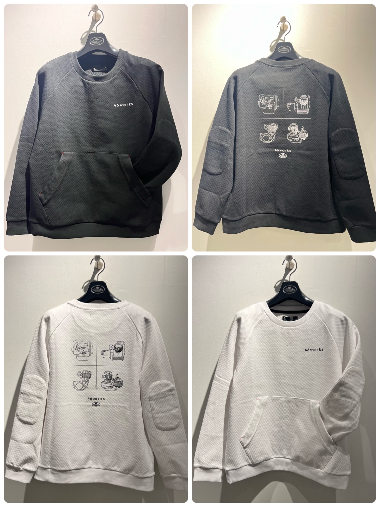 クシタニ/46works ロングTシャツ タン／ブラックK-1375W LL アクア