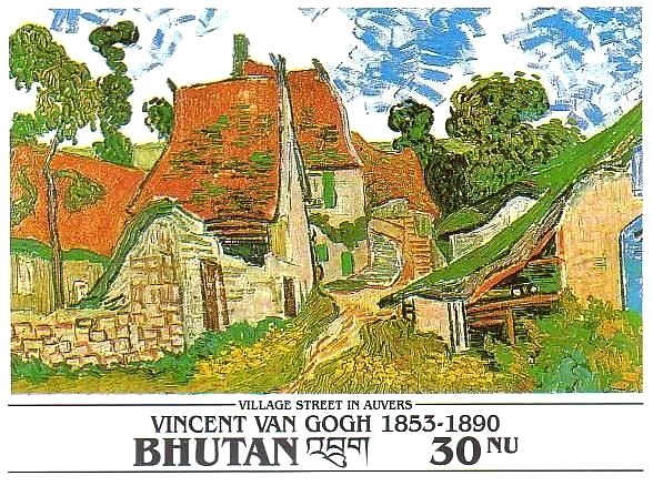 絵画切手｜印象派・ゴッホ（Vincent van Gogh） オーヴェール時代
