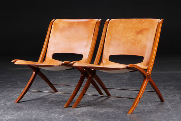 Peter Hvidt ＆ Orla Molgaard / X-チェア2脚セット / Fritz Hansen