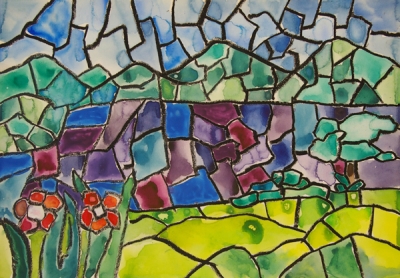 ステンドグラスみたいな絵 | Uzawa Art Studio TODAY