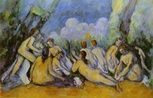 ポール・セザンヌ 【4人の水浴の女たち】 高級画集画、状態良好