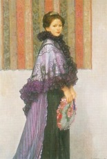 中山忠彦、【緑衣】、希少な大判額装用画集より、美品、日本人画家 中山 忠彦、「テュルクワーズ」、希少画集・額装画 - メルカリ