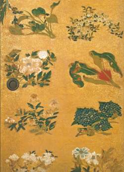 花卉図四屏 文化遺産オンライン