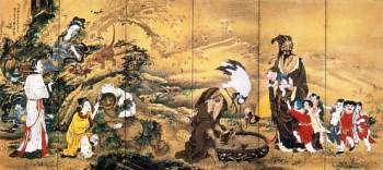 仙人図屏風：曽我蕭白の世界