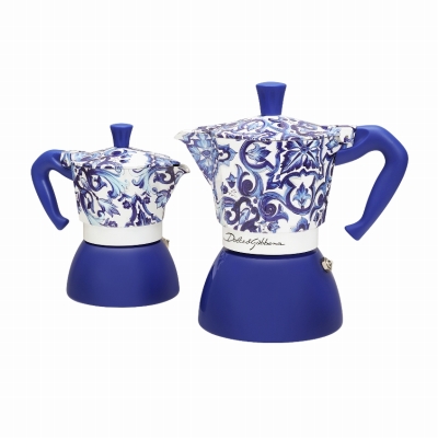 限定品 BIALETTI DOLCE&GABBANA ドルチェ&ガッバーナ　青 ドルチェ＆ガッバーナ(Dolce&Gabbana)と ビアレッティ(Bialetti