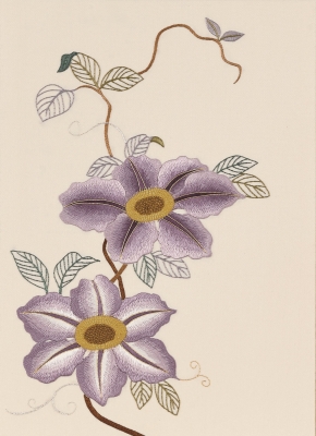 草乃しずか日本刺繍展 源氏物語を花で装う」 | 青い日記帳