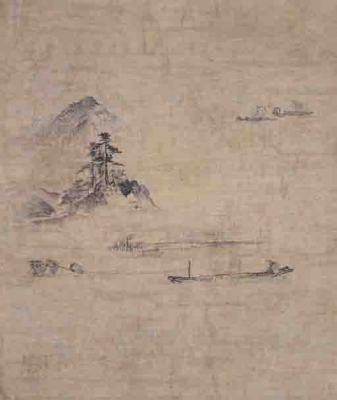 【真作】織田杏斎/山水図/画賛/横物/掛軸☆宝船☆AA-1000 真作】織田杏斎/山水図/画賛/横物/掛軸/名家伝来/AA-1000