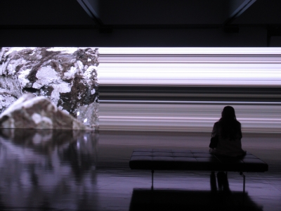 穏やかな色彩,齊藤四郎「港風景」10号油彩,最高傑作,作者の代表