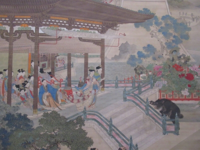 海の男たち」 作者不明 肉筆 油彩画 印象派風 風景画 釣りをする