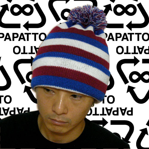 PAPATTO border knit cap 08AW-PPT03