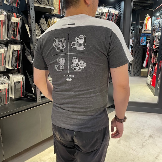 ノ*リ様 【2025年モデル品切れ】46worksフローTシャツ　XL 2025春夏モデル】46works フローTシャツを着てみました