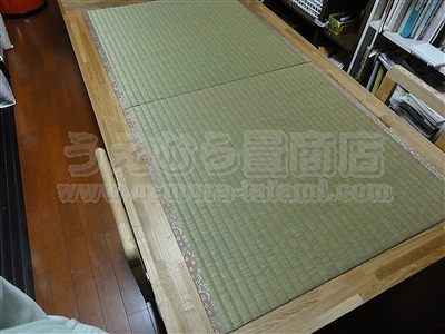 世界に一つ！自分に合わせたオーダーメイド畳ベッド施工例。日本産無添加きなり畳のうえむら畳16