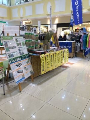 京阪百貨店すみのどう店無いだいとうの魅力発見展に出店いたしました。家庭用カラー琉球畳無添加ひのき畳ベット取扱いうえむら畳7