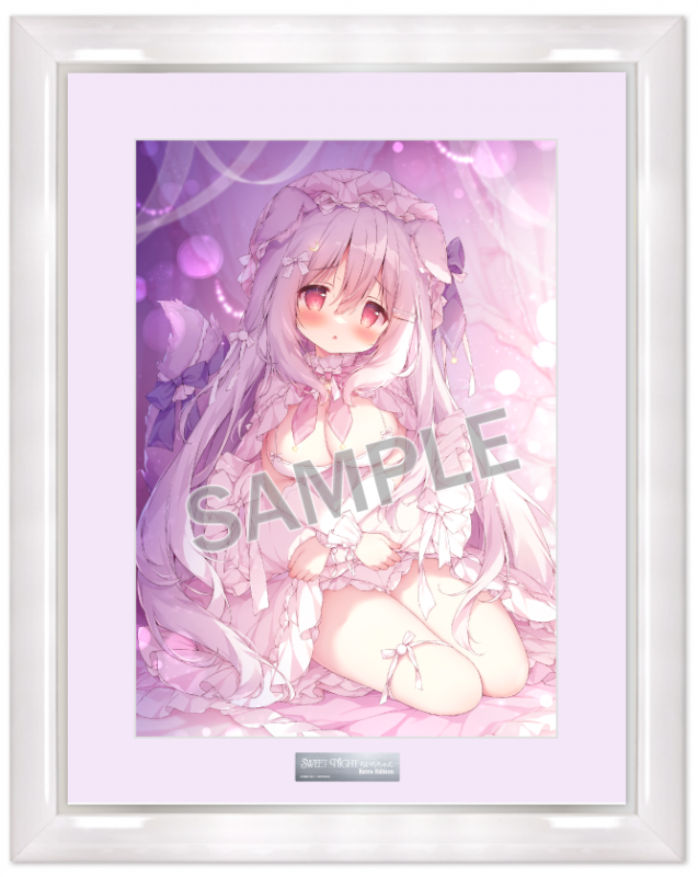 桃豆こまもち　直筆サイン　缶バッジ　ブレンドリーム ブレンドリームイラストシリーズ -『Sweet Night』に〝桃豆こま