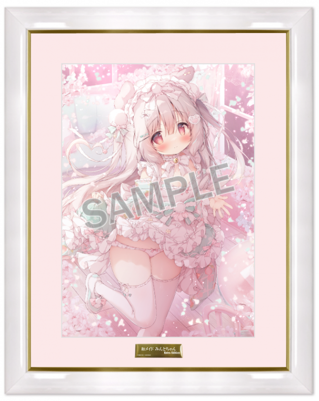 桃豆こまもち 直筆サイン複製色紙 限定 和メイド 桃豆こまもち先生『究極のコラボ米10th』に登場！！ | ブレンドリーム