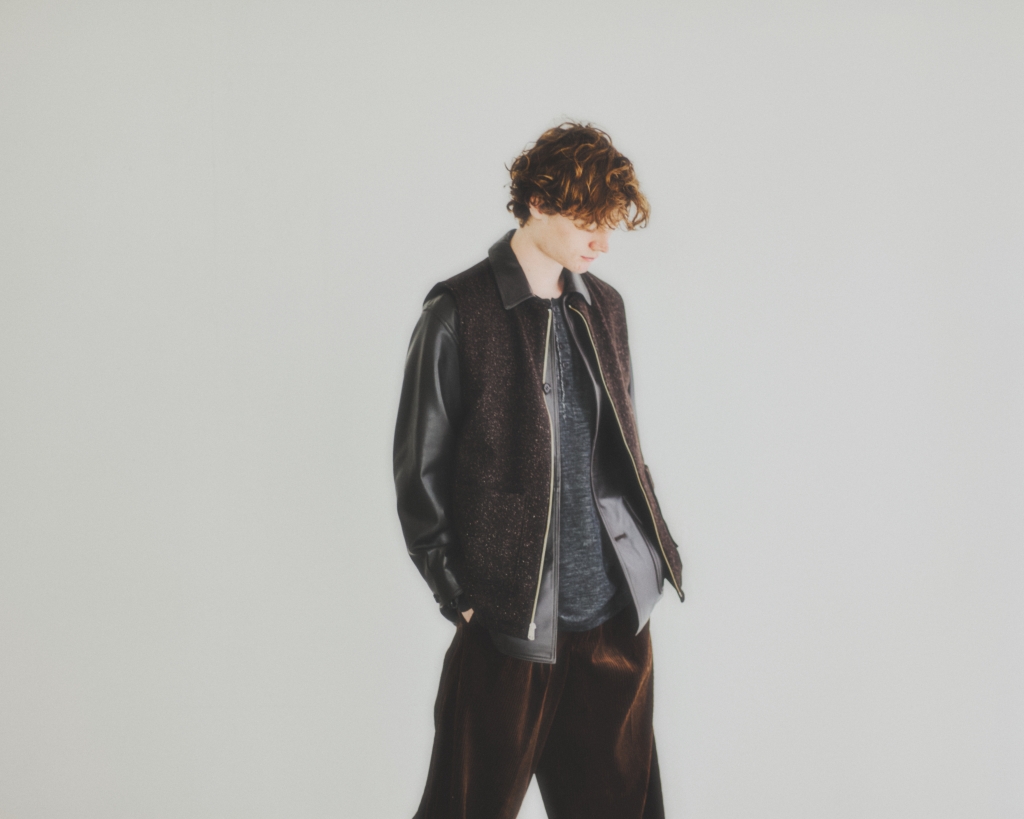 BISOWN × HUUKU × HAMMOCK EX LAMB LEATHER / WOOL SILK TWEED