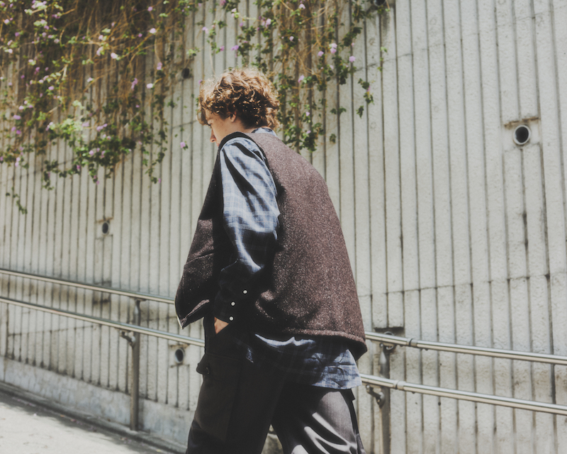 BISOWN × HUUKU × HAMMOCK EX LAMB LEATHER / WOOL SILK TWEED