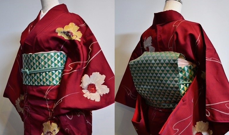 新入荷】ほっこりワインレッドのアンティーク着物＆レトロ名古屋  