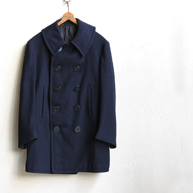 本店は 30s40s 13スター pコート 10ボタン navy us ヴィンテージ