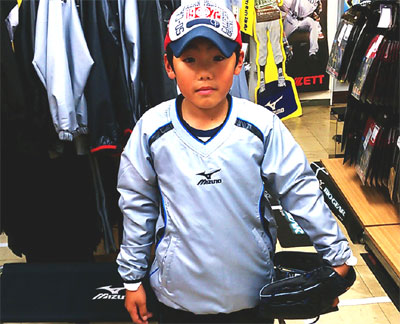 千葉ロッテアップ用半袖Vジャン