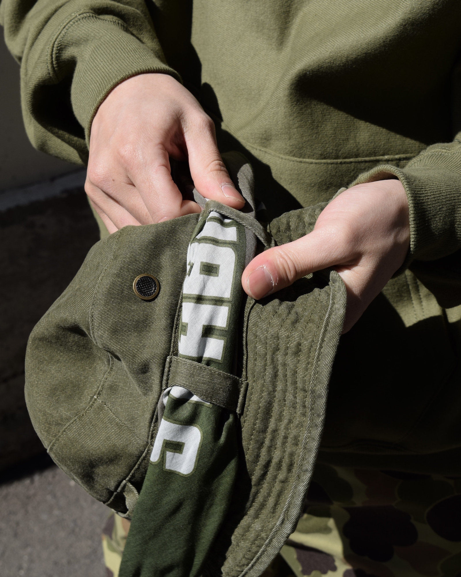 STABRIDGE Bandana Jungle Hat Olive XXL 帽子 STABRIDGE Bandana