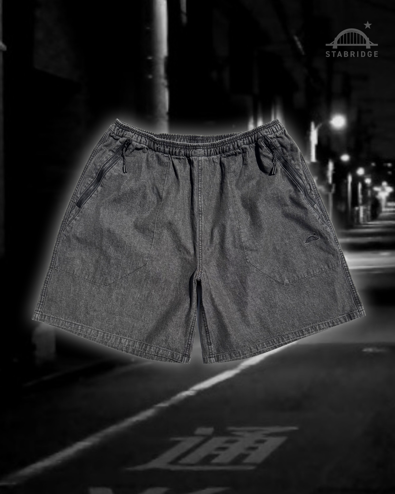 パンツ STABRIDGE Mid Summer Jorts Washed Black Mid Summer Jortsをオンラインにアップさせていただきます | the