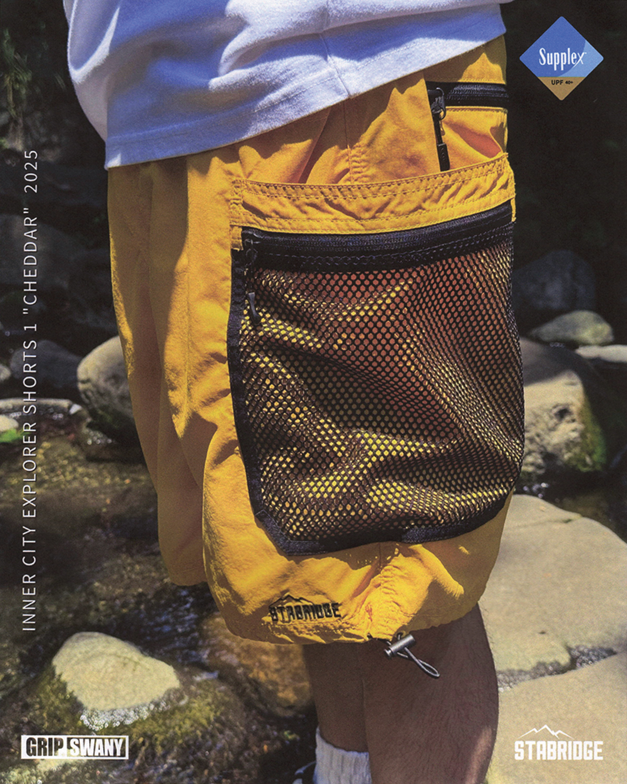 STABRIDGE × GRIP SWANY SHORTS (CHEDDAR) STABRIDGE × GRIP SWANY SHORTS (CHEDDAR) STABRIDGE × GRIP